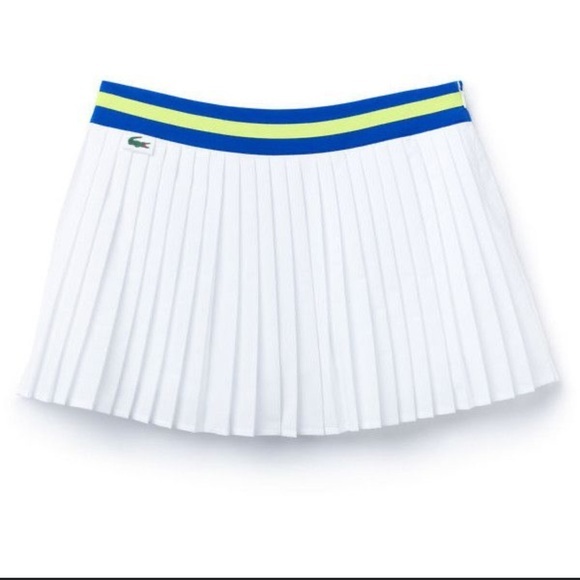 Lacoste Dresses & Skirts - Lacoste White tennis Skirt with Blue and Green Accents size 12 woman’s